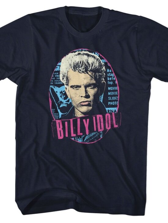 Tops - Billy Idol Shirt, 80s Music Rerun the 80s Shirt